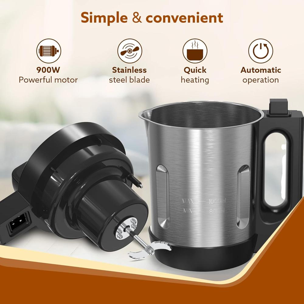 AGARO Elite Soup Maker, 1 Litre, Automatic Blending & Heating 900 W (33998)