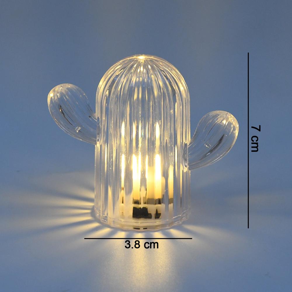 Cute Cactus LED Night Light (Cactus / 4 Pcs Set)