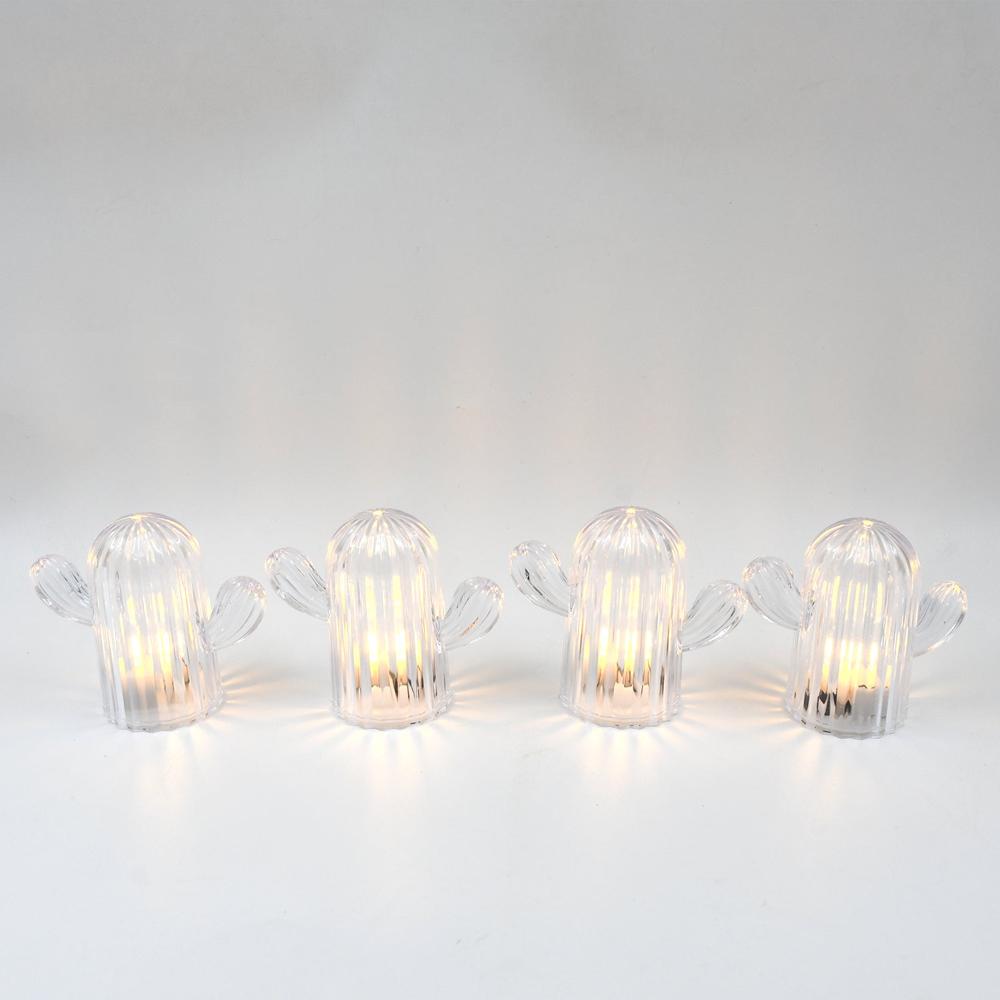 Cute Cactus LED Night Light (Cactus / 4 Pcs Set)