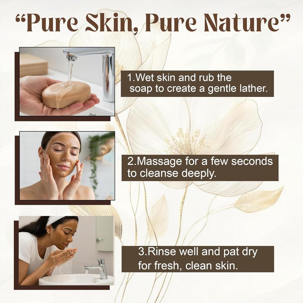 Lebrostone Multani Mitti & Neem Herbal Soap | Deep Cleansing, Tan Removal & Natural Glow | Smooth & Fresh Skin for Men & Women | 100g