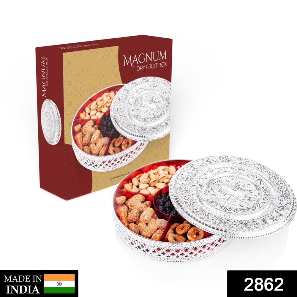 Round Box, Dry Fruit Box For Kitchen Storage Home Decor - Color: Mix