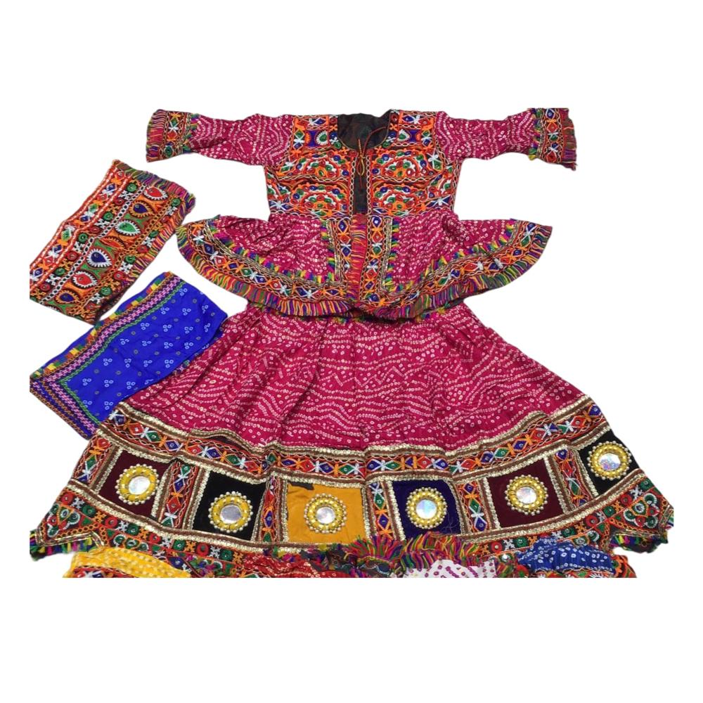 Navratri Choli For Girls (100% Cotton) - Bust Size: Varies As Per Size (E.G.