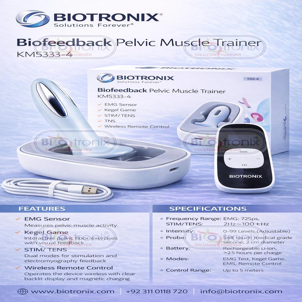KM-533-4 Digital Pelvic Floor Strengthening Machine with ETS Technology