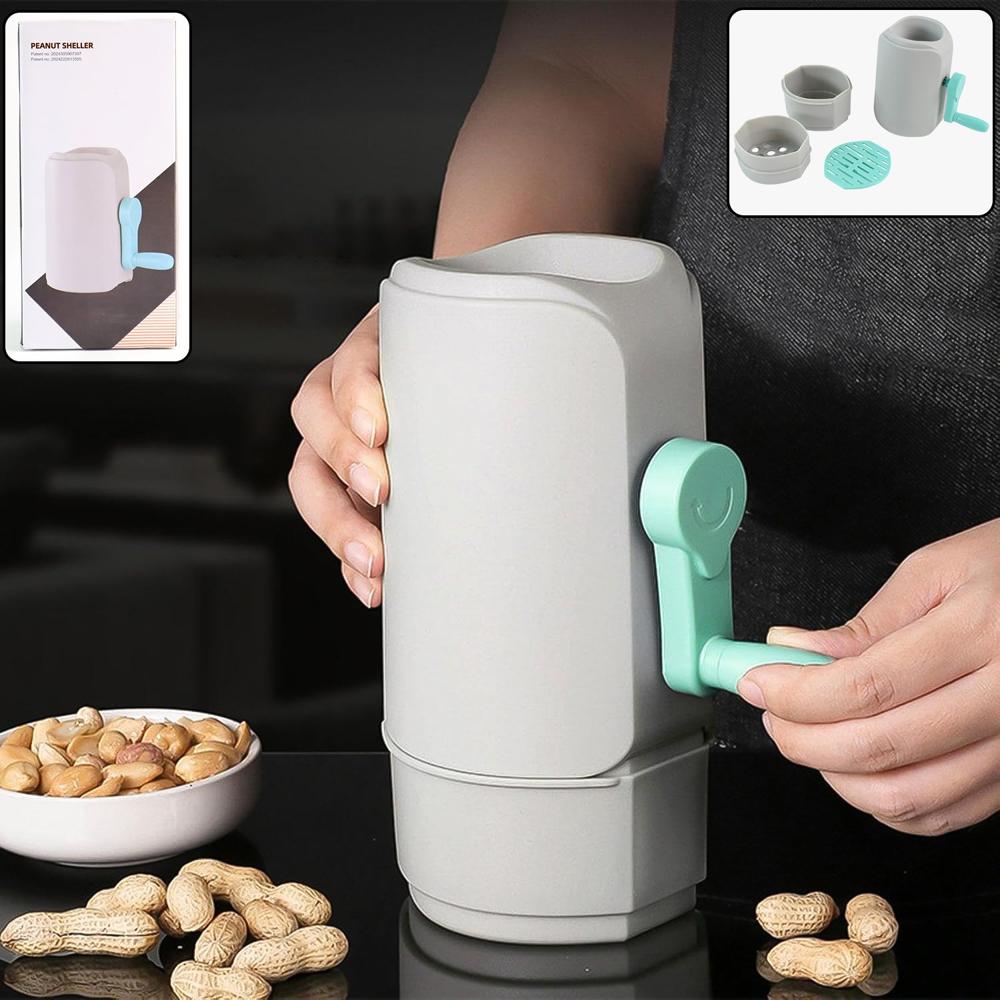 Manual Hand-Crank Peanut Sheller Machine - Color: Mix
