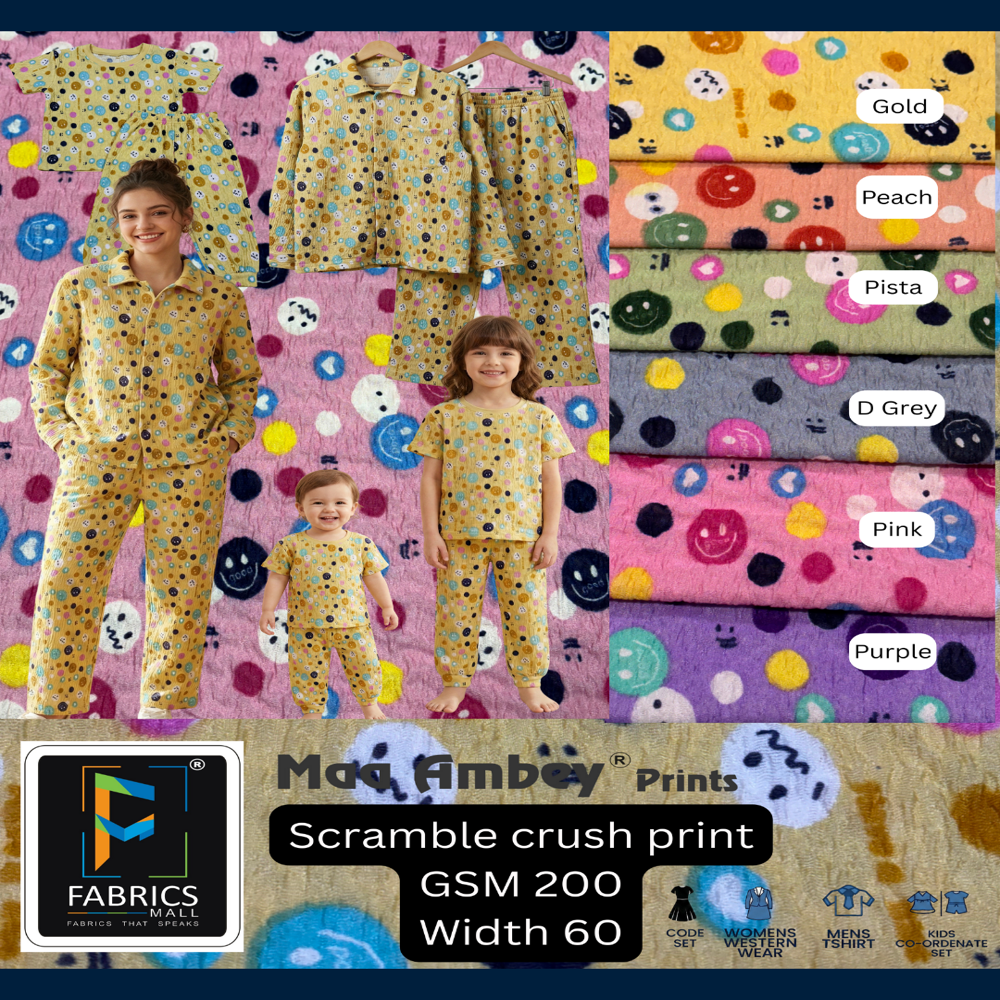 Scrumble Crush Print Fabric