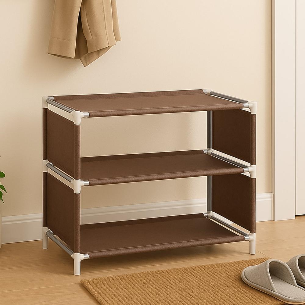 Modular Fabric Shoe Rack 3Layer - Color: Mix