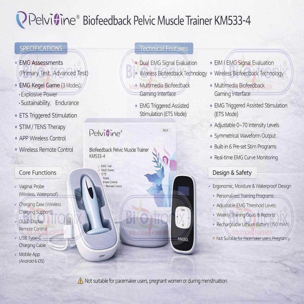 KM-533-4 Smart Kegel Exercise Machine for Pelvic Stability Improvement