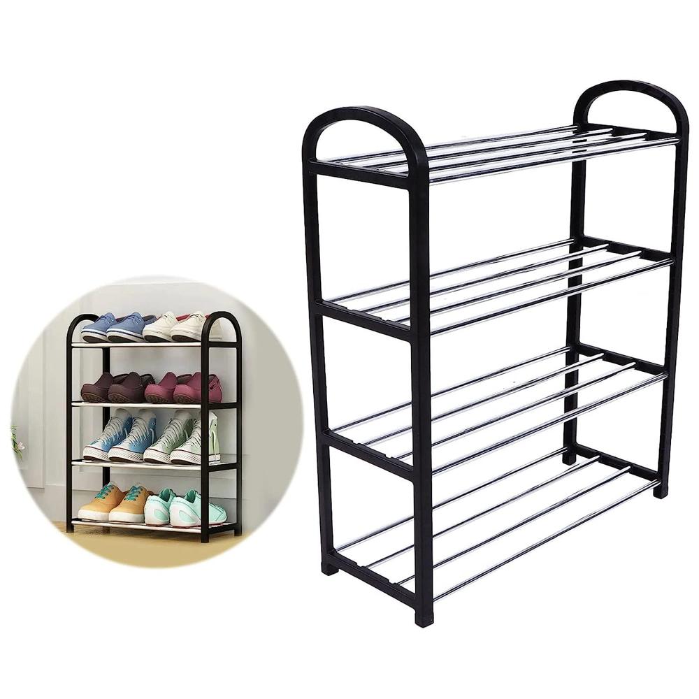 4 Shelves Shoe Rack - Color: Mix