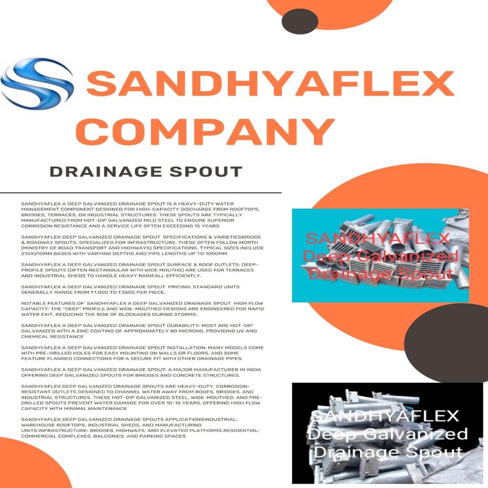 Drainage Spout - Color: Silver