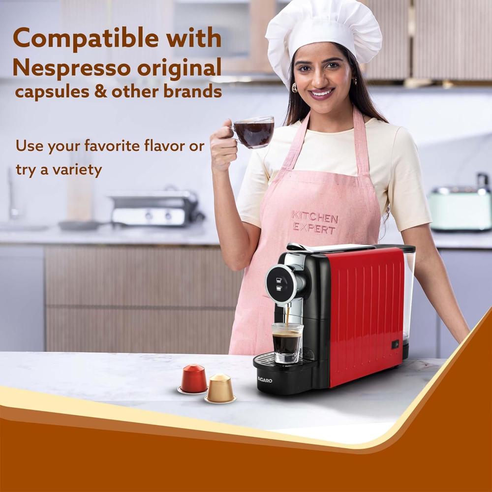 AGARO Galaxy Capsule Coffee Maker, Single Shot Espresso, Powerful 20 Bar Pressure, 650ml Water Tank  (34072)