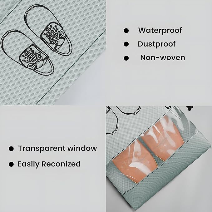 Transparent Window Shoe Bag