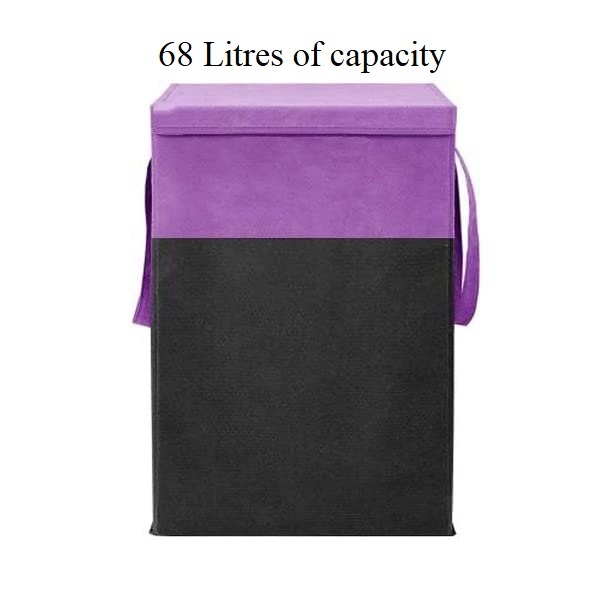 Purple Foldable Laundry Hamper