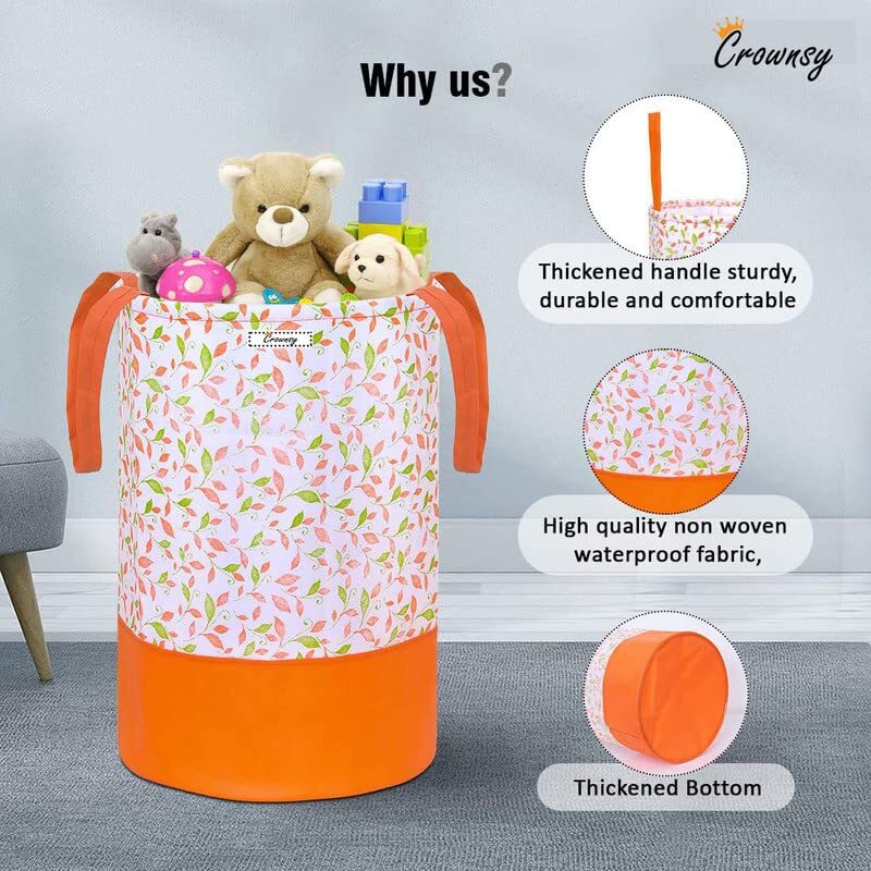 Round Printed Laundry Basket