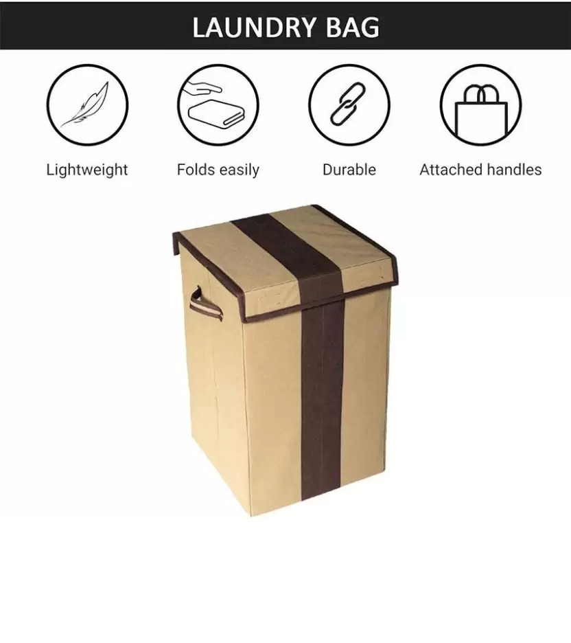 Foldable Laundry Basket With Lid