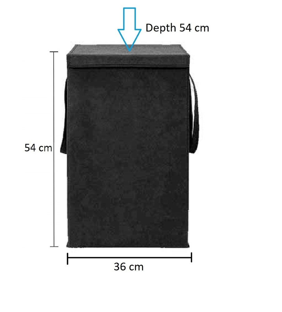Black Foldable Laundry Hamper