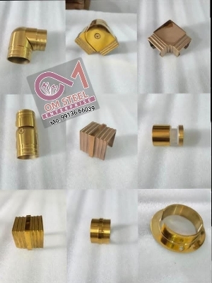 SS gold PVD coated railling accessories