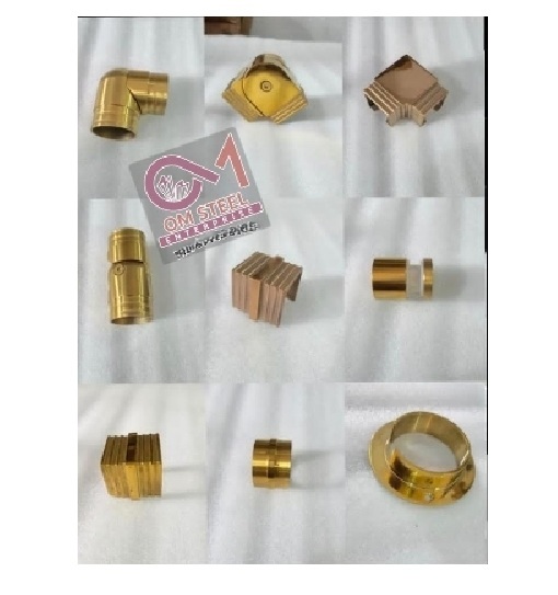 Ss Gold Pvd Coated Railling Accessories - Application: Staircase And Balcony