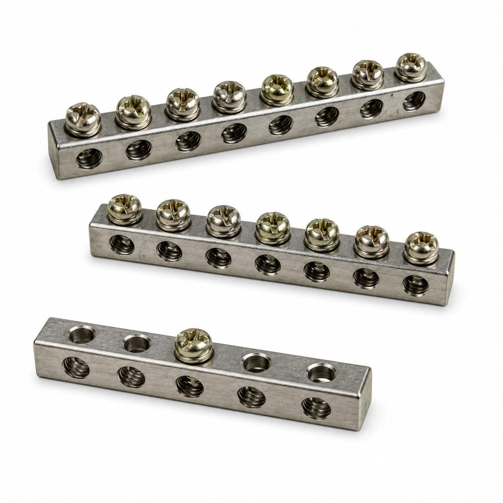 BRASS SINGLE POLE NEUTRAL BAR