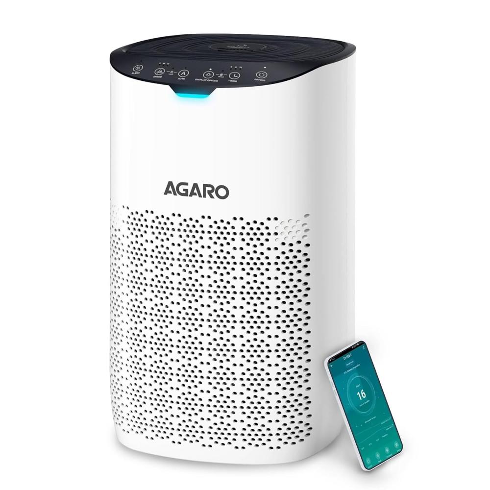 AGARO Royal Air Purifier For Home, Bedroom,True HEPA Filter H13, Removes 99.99% Pollutants, Bacteria, Virus & PM 0.1 Pa (34234)