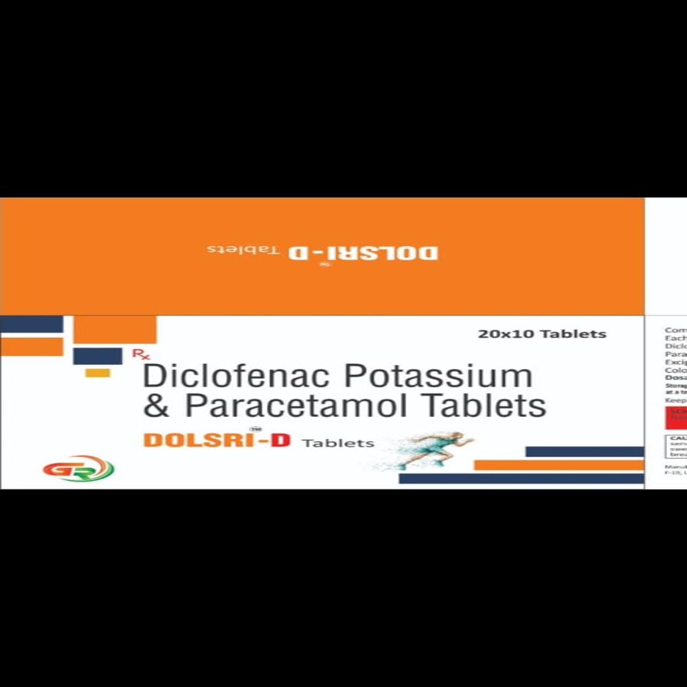 Diclofenic 50Mg Paracetamol 325Mg - Brand Name: Dolsri D