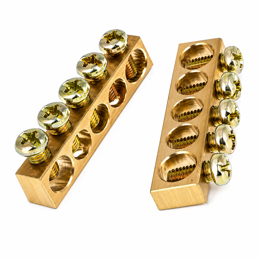 Brass Screw Clamp Terminal - Size: Multi