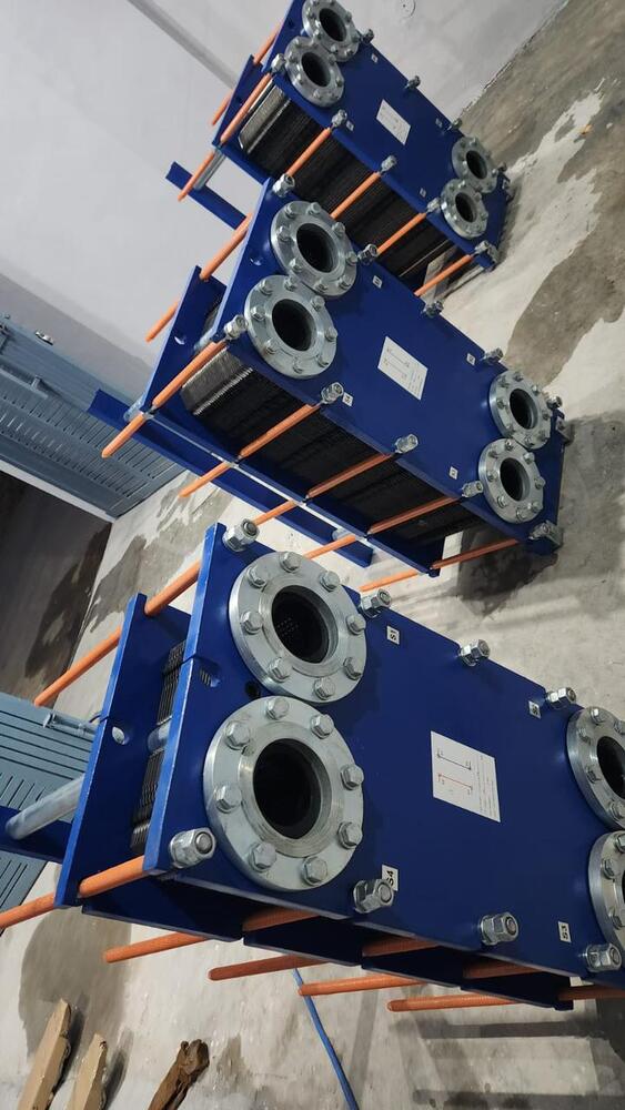 Semi Welded Plate Heat Exchanger - Diameter: Dn100 (Connection Port Diameter)