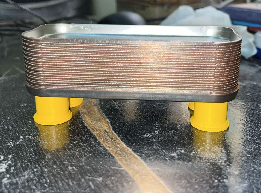 Copper Brazed Plate Heat Exchanger - Diameter: Dn20 (Connection) Approx. 3/4