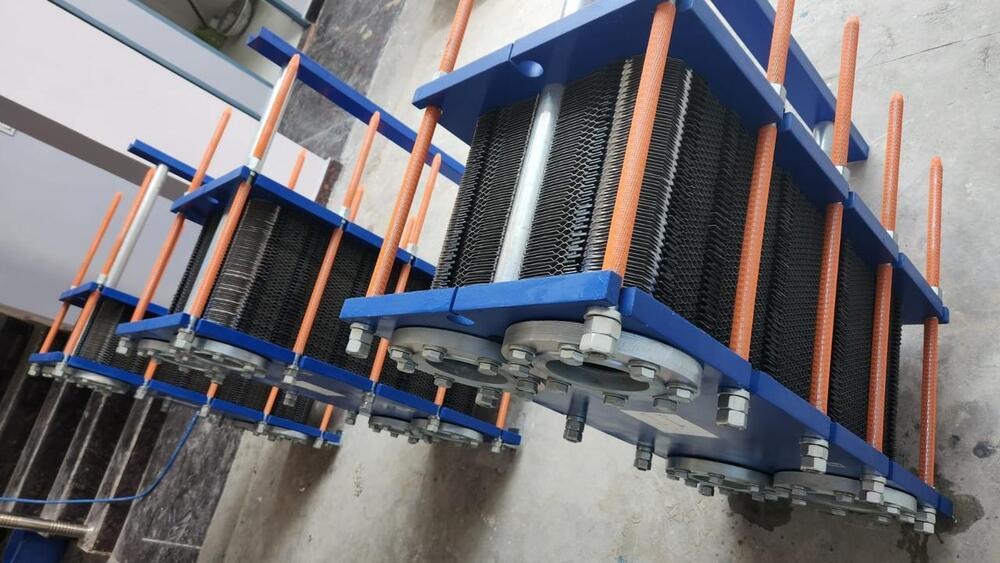 Semi Welded Plate Heat Exchanger - Diameter: Depends On Connection Size (Dn40-Dn100)
