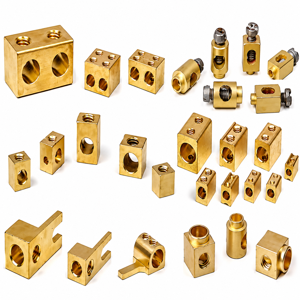 Brass Earthing Connector - Size: Multi