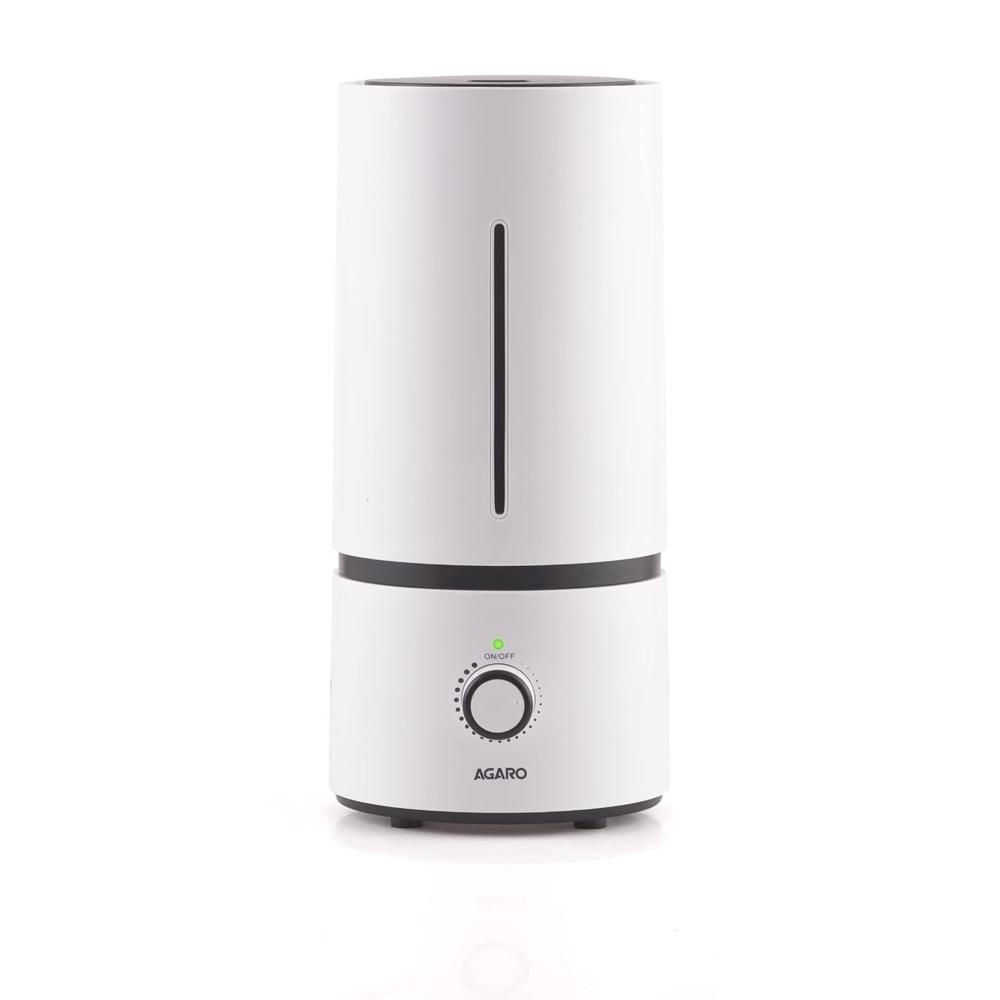 AGARO Caspian Cool Mist Ultrasonic Humidifier, 1.7 Litres, For Bedroom, Home, Office, Adjustable Mist Output, Super Quiet, Auto Shut Off (33653)