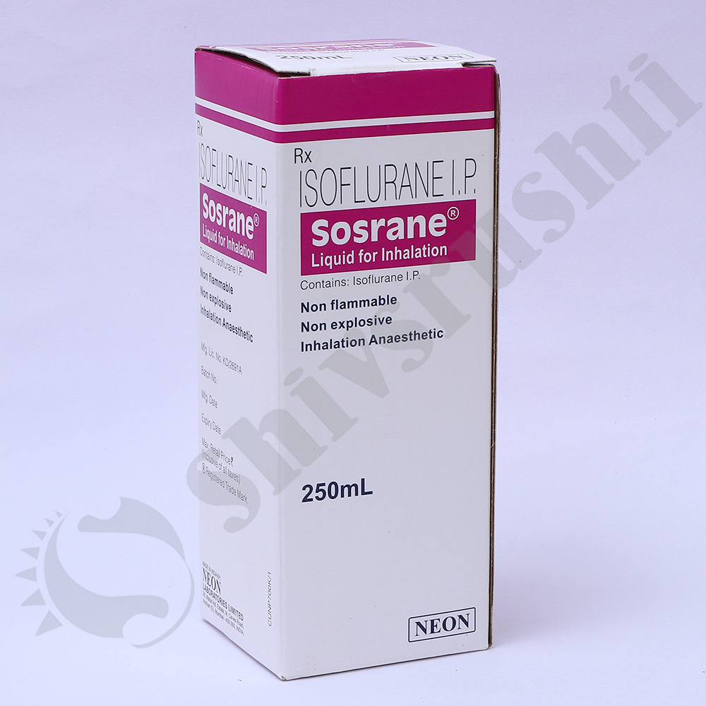 Sosrane 250ml - Isoflurane I.p | Ideal For Anesthesia, Precision Delivery, Safe And Effective For Medical Use