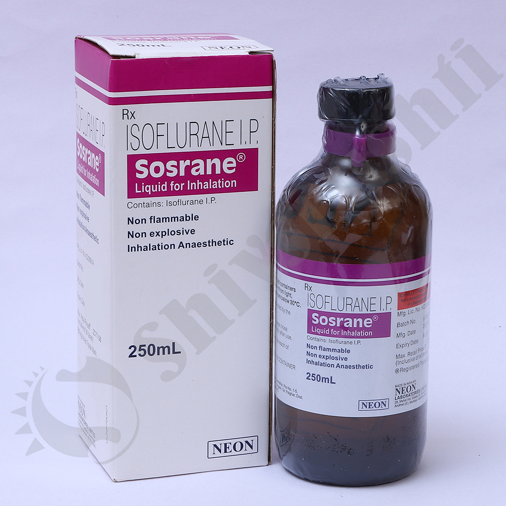 Sosrane 250ml - Isoflurane I.p | Ideal For Anesthesia, Precision Delivery, Safe And Effective For Medical Use