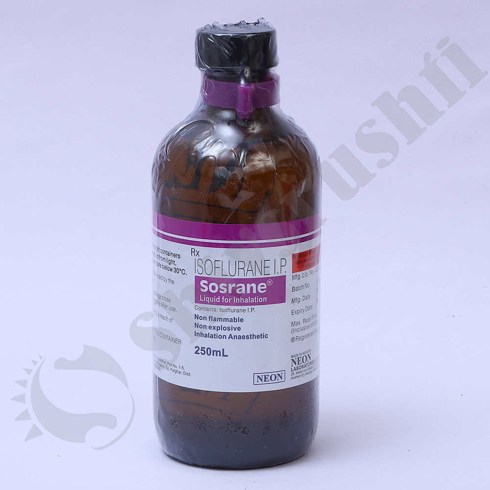 Sosrane 250ml - Isoflurane I.p | Ideal For Anesthesia, Precision Delivery, Safe And Effective For Medical Use