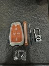 Premium Black Chrome Metal Silicone Key Cover