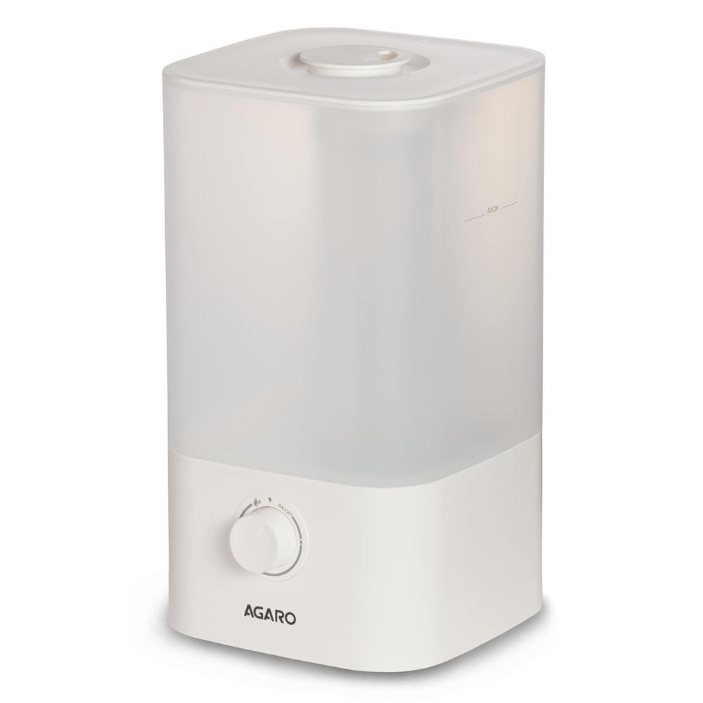 AGARO Breeze Cool Mist Ultrasonic Humidifier, Aroma Diffuser Support Essential Oil, 2.5 Litres, Top Fill, For Bedroom, Home, Office, (33632)