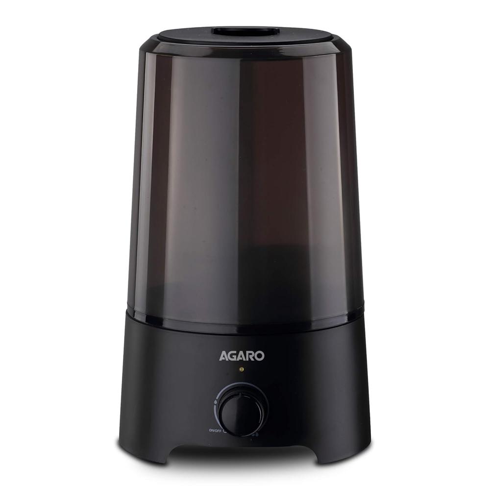 Agaro Verge Cool Mist Humidifier, 2.5l, For Bedroom, Home Office, Adjustable Mist Output, Super (33492) - Capacity: 2.5 Ltr