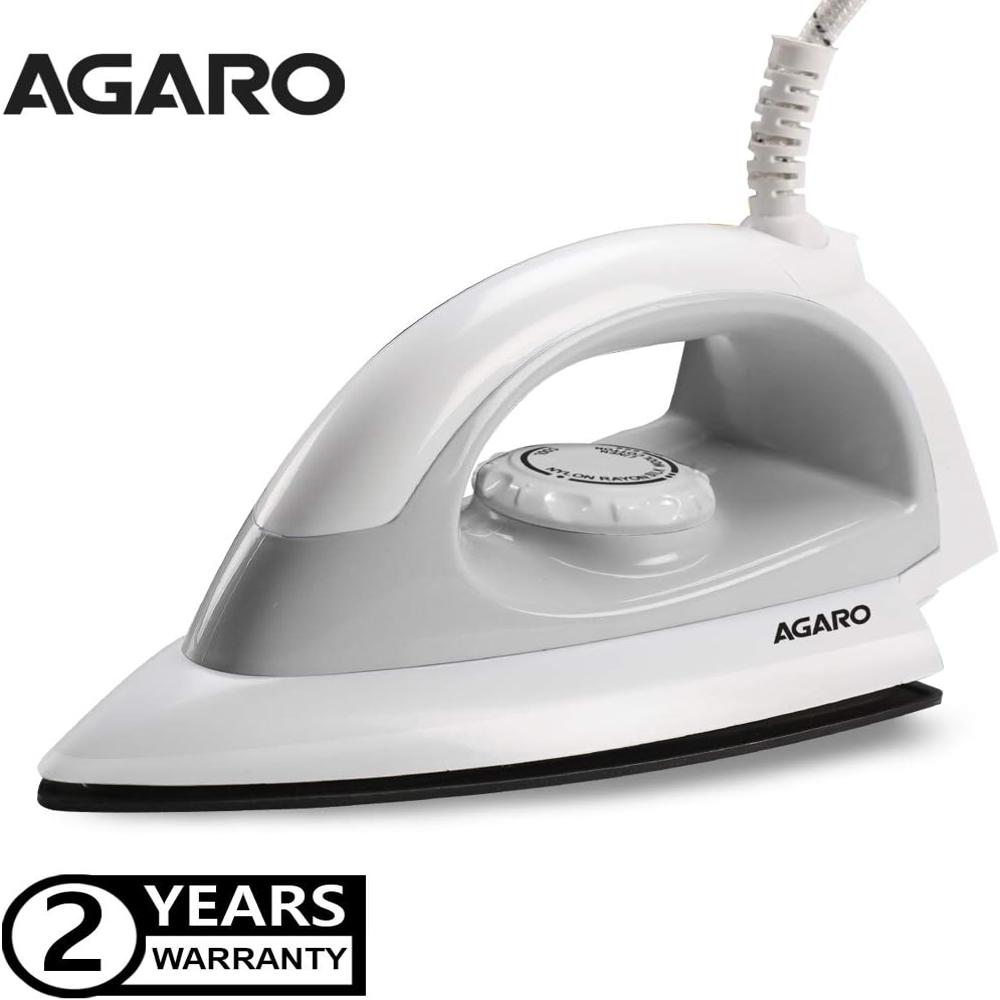 AGARO - 33261 750-Watt Electric Dry Iron with Non-Stick Sole Plate