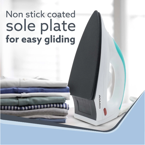 AGARO Grand Electric 1000 W Dry Iron Green, White (34047)