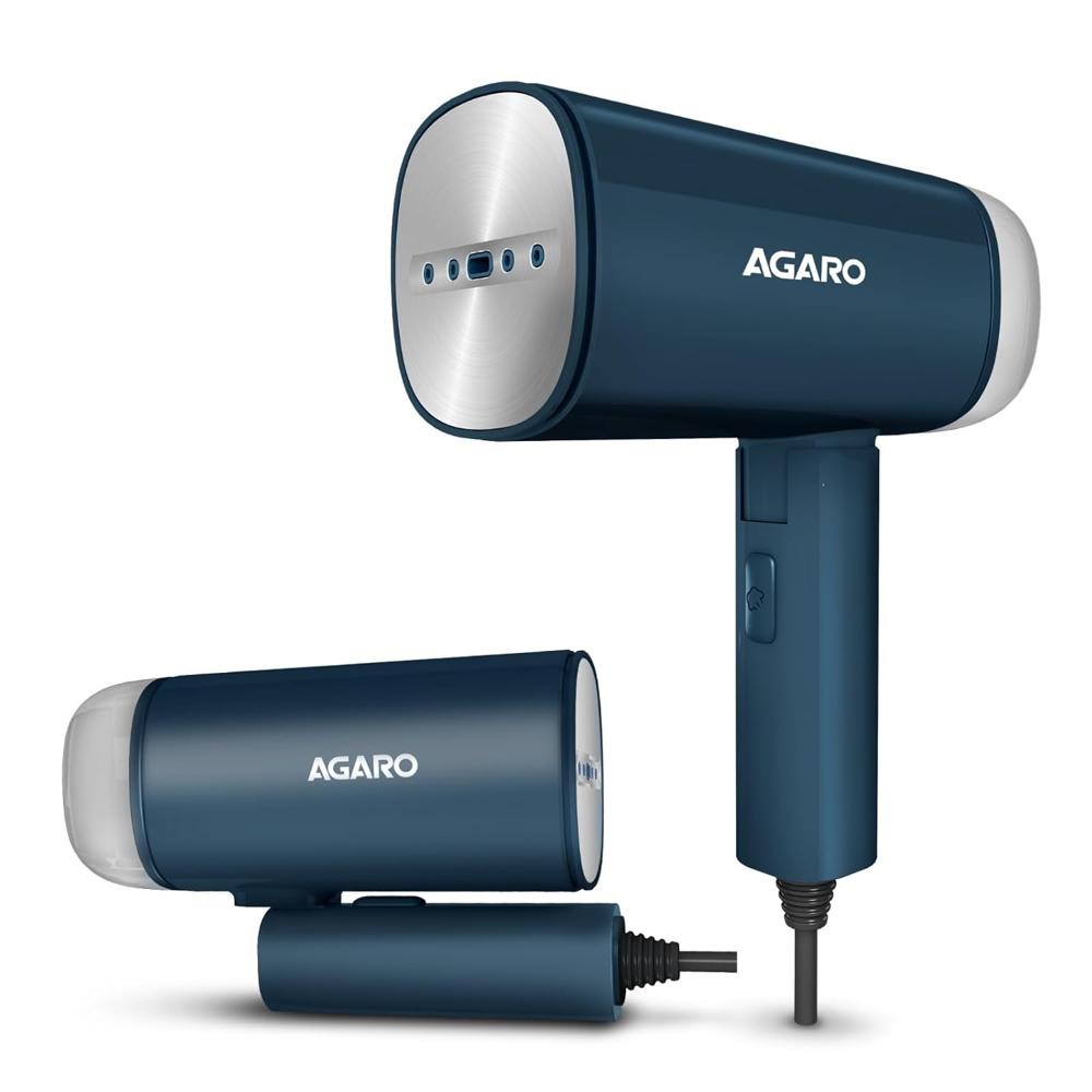 AGARO Elegant Handheld Garment Steamer, Horizontal & Vertical Use, Foldable, Fast Heat, 1200W, 170 ML Water Tank (34008)