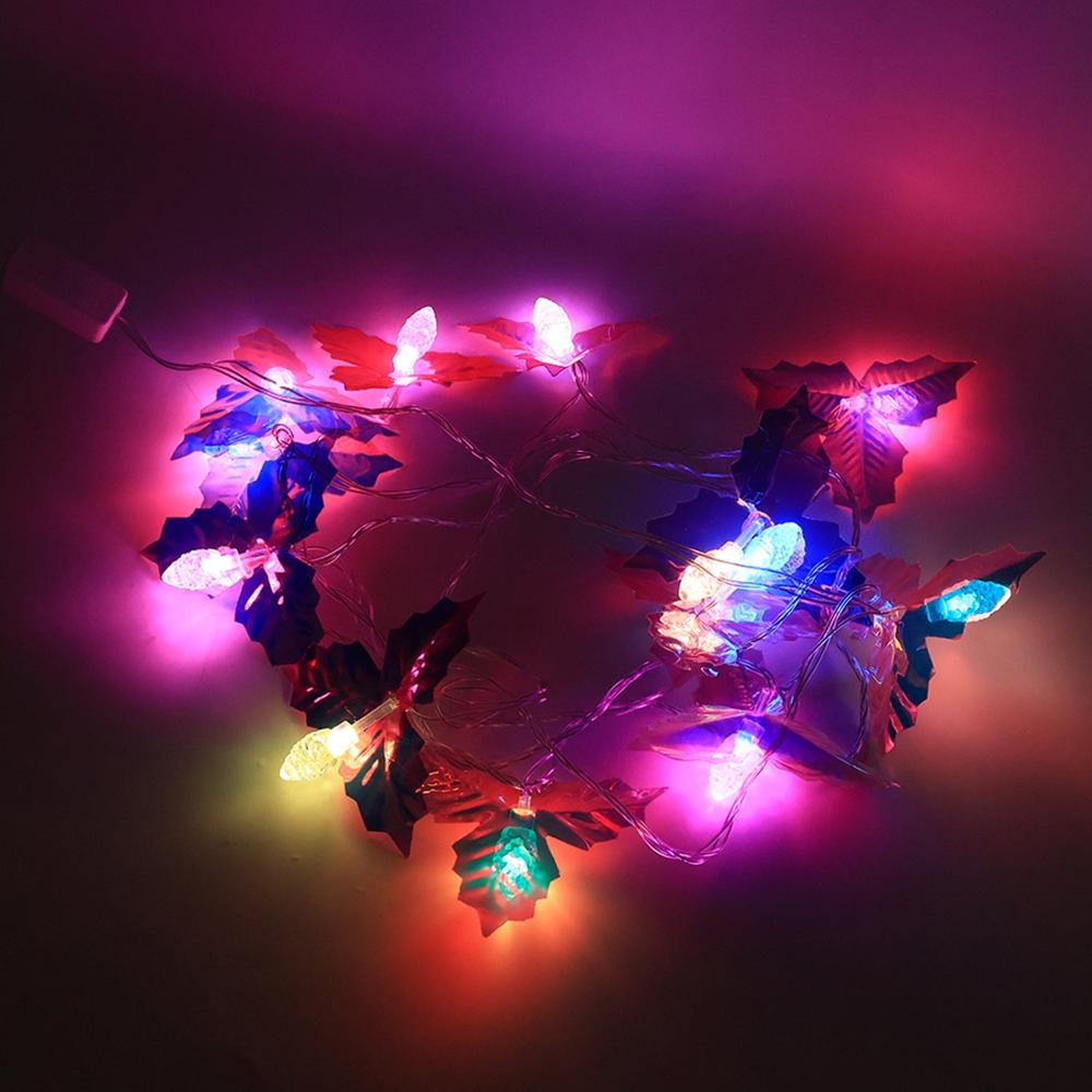 Decorative Led Leaf String Light (4mtr) - Color: Mix