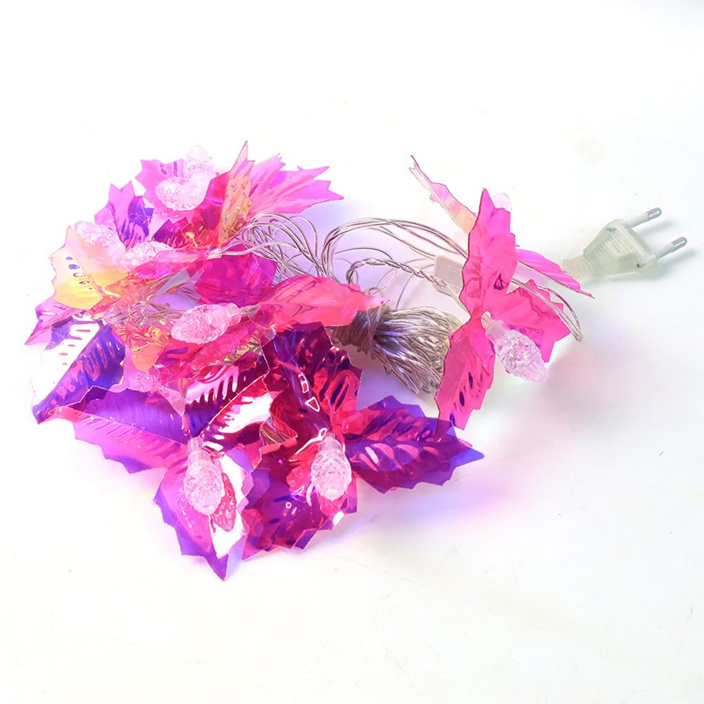 Decorative Led Leaf String Light (4mtr) - Color: Mix