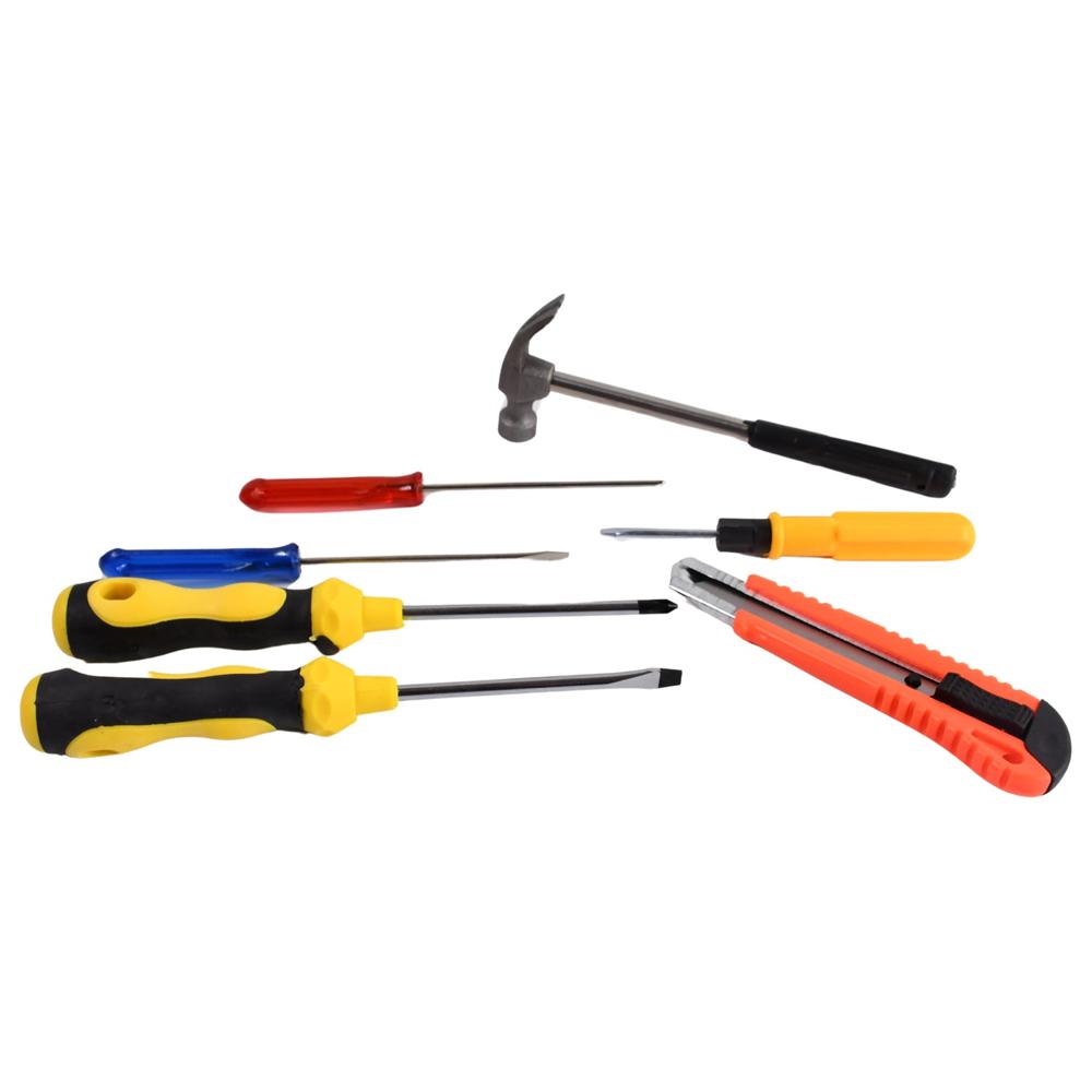 7-Pcs Hand Tool Kit with Magnetic Wristband for Screws & Bolts
