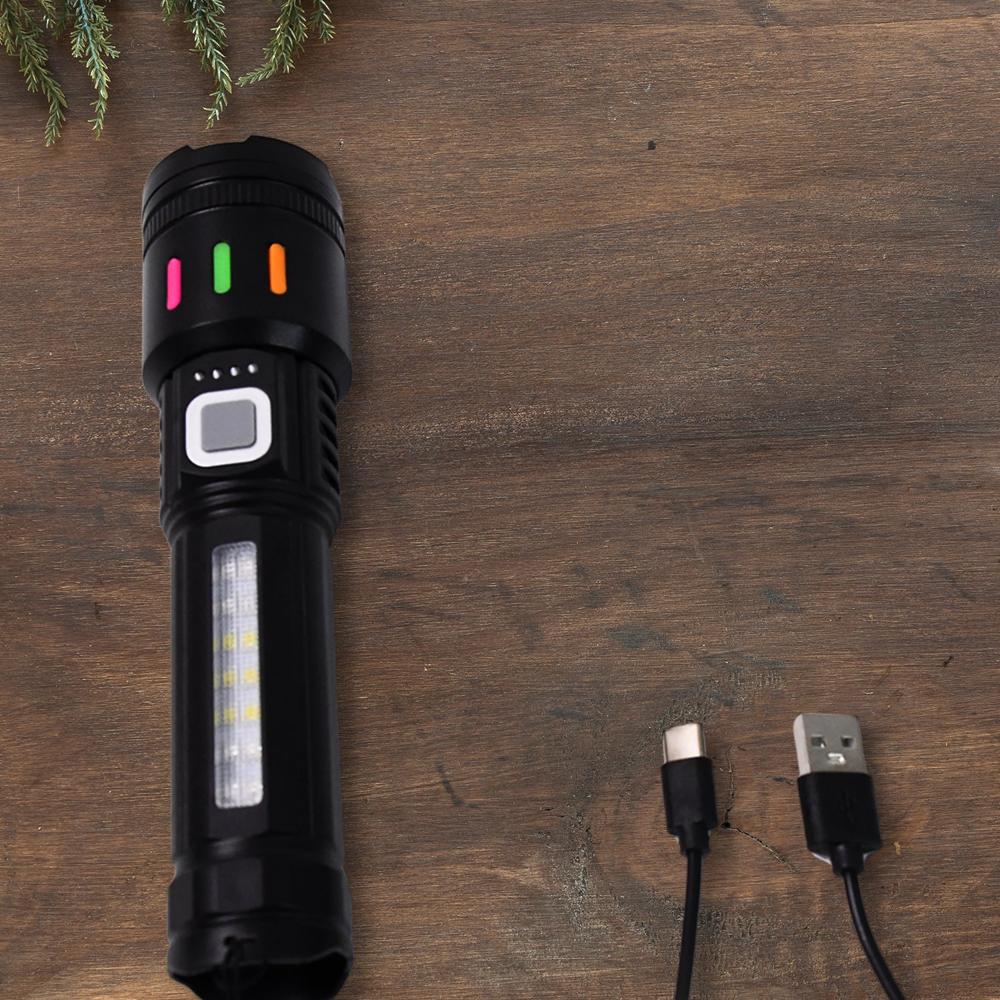 Flashlight Fast Led Torch High Lumens Fast Charging Flashlight / Torch With Far & Near ...