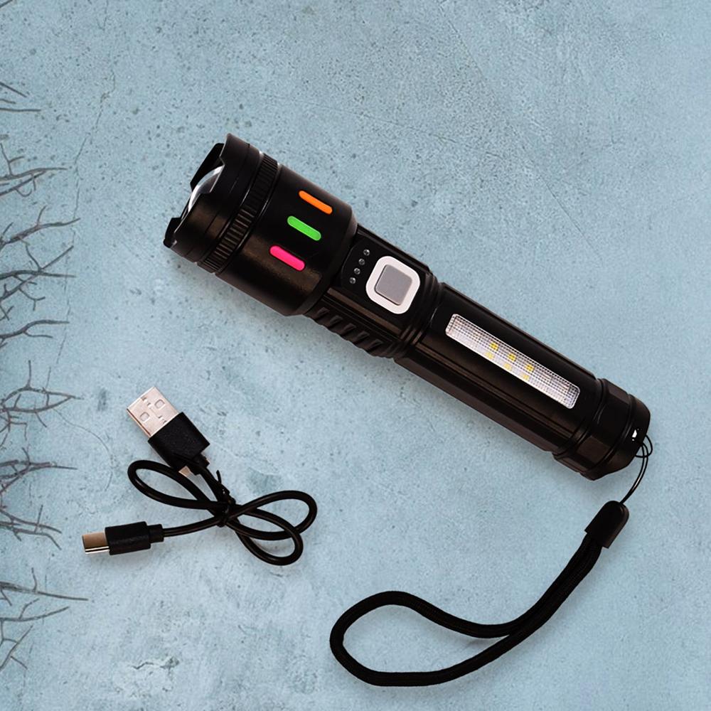 Flashlight Fast Led Torch High Lumens Fast Charging Flashlight / Torch With Far & Near ...