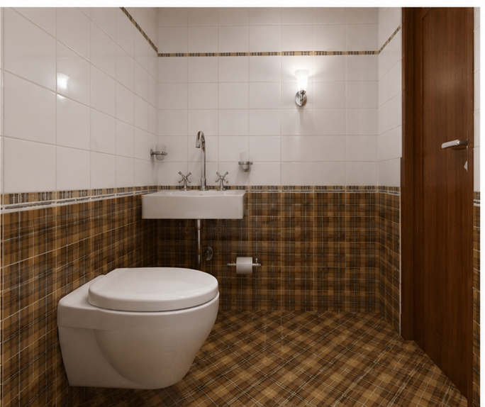 Portable cabin Attached Toilet