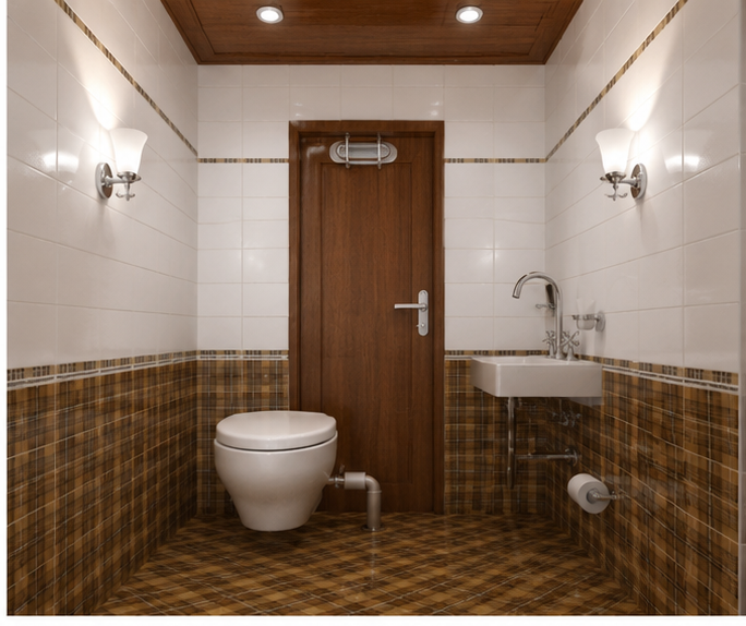 Portable cabin Attached Toilet