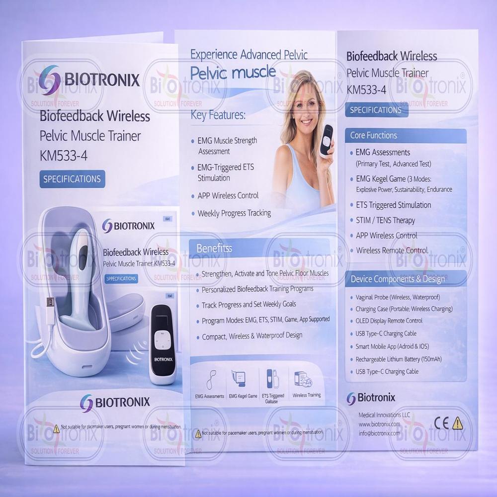 Smart Biofeedback Kegel Therapy Device for Women Health Recovery