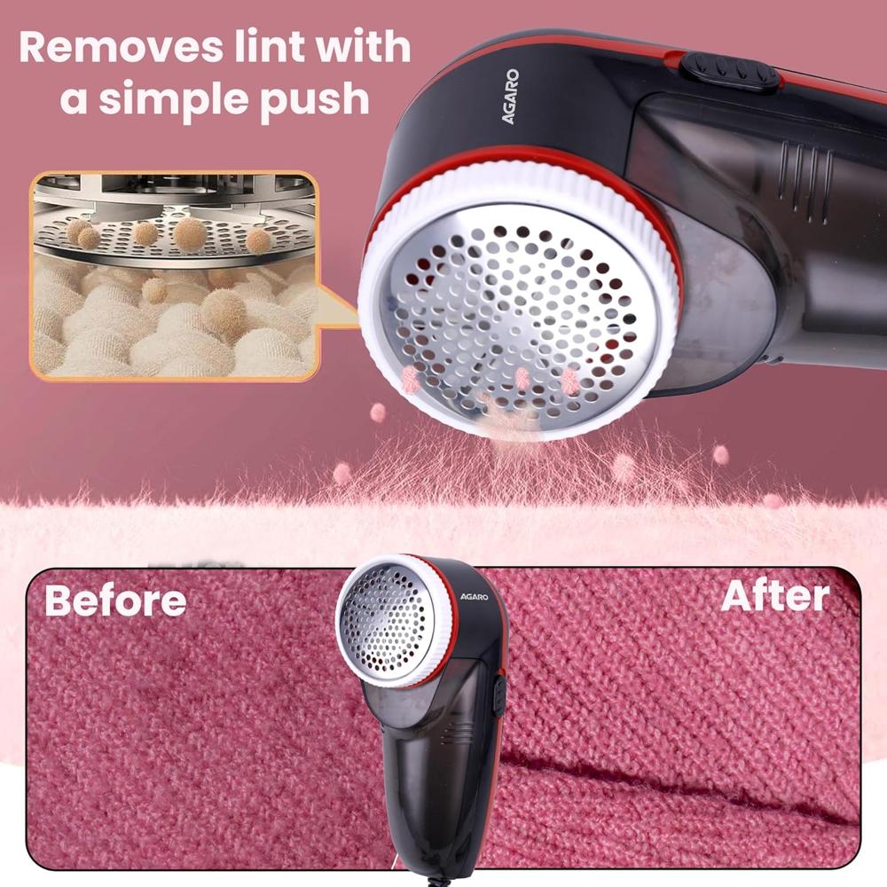AGARO Elite Lint Remover with Cord, for Woolen Sweaters, Blankets, Jackets/Burr Remover Pill Remover from Carpets, Curtains(34239)
