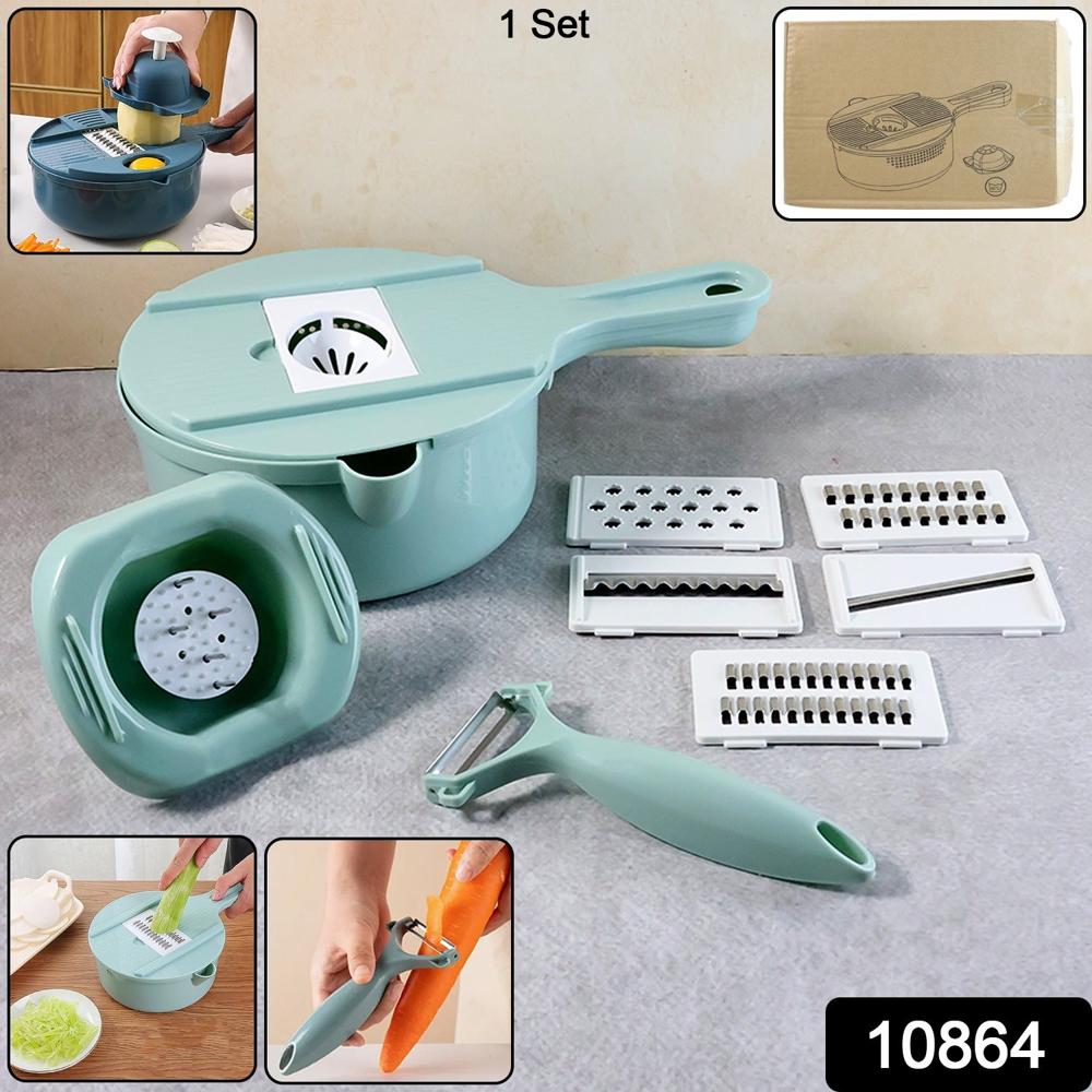 Multi-function Vegetable Cutter & Grater Set - Color: Mix