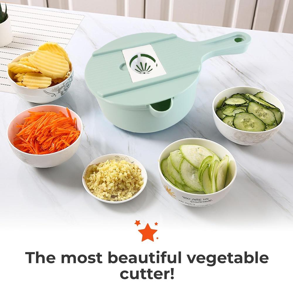 Multi-function Vegetable Cutter & Grater Set - Color: Mix